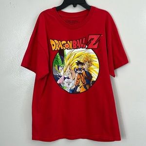 DragonballZ Tee Ripple Junction shirt Men’s Red Size L Short Sleeves